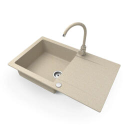NERO Gold - Gránit Mosogató - Egymedencés - 45x76, 7cm - pepita - 59 900 Ft