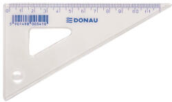 DONAU Háromszög vonalzó, műanyag, 60°, 12 cm, DONAU (7062001PL-00)