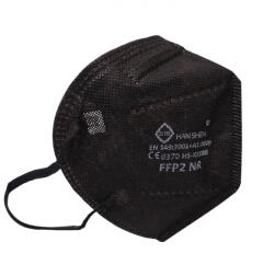  950 db-os csomag, Flippy felnőtt arcvédő maszk, egyszerhasználatos, FFP2, KN95 CE 0370, 5 rétegű, nem steril, egyedi csomagolás, fekete