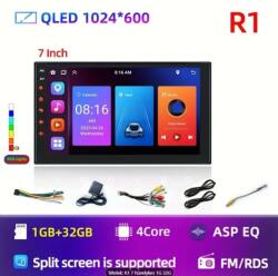 Roxy Navigációs Autórádió , extra erős 4x65w 7 hüvelykes 1G RAM 32G ROM Android Radio, felbontás 1024*600, 2DIN, CarPlay és Android Auto, Android Auto, Car Android Auto Navigation GPS WiFi, 2DIN Android au