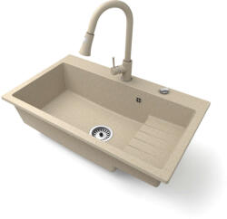 NERO Italia NERO Boss Gránit Mosogató 80 cm Bézs