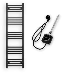 Nero Italia Törölközőszárító radiátor elektromos fűtőpatronnal 40 x 140 cm - Nero Italia AF-14-400W (fekete)
