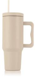  Termoszbögre, 1, 2 l, szívószállal, füllel, bézs 1605TER031 (1605TER031)
