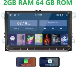 iLike 9" Android autós navigáció - 4GB RAM, 64GB ROM, GPS+GLONASS+Beidou, WiFi, Bluetooth 5.1, vezeték nélküli CarPlay / Android Auto - Kompatibilis VW modellekkel (8581708486270)