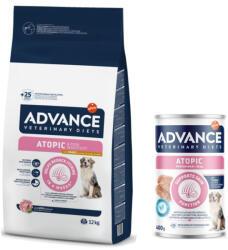 Affinity 12kg Advance Veterinary Diets Atopic nyúl száraz kutyatáp+400g nedvestáp ingyen