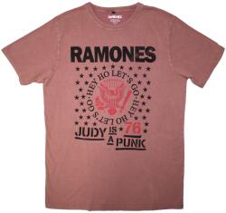 Ramones Hey Ho Judy (Stone Wash) Kashmir Red L Ing (<![CDATA[RASTNW75MKR03]]>)