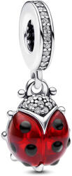 Pandora Moments Piros katicabogár függő Ezüst Charm (792571C01)