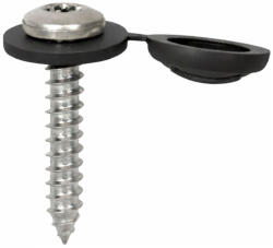 Gutmann Surub montaj pervaz Gutmann, 3.9 x 22 mm, inox, TORX, capac negru