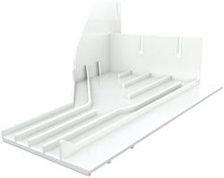 Gutmann Element de colt preluare apa Gutmann Delta 180 mm, stanga