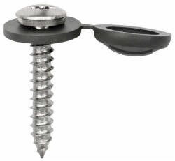 Gutmann Surub montaj pervaz Gutmann, 3.9 x 22 mm, inox, TORX, capac antracit