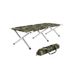 INLEA Șezlong pliabil de camping din oțel CampSteel - camuflaj (IN17-0001)