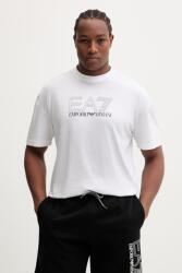 EA7 Emporio Armani pamut póló - fehér M - answear - 21 990 Ft