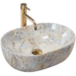 Rea Amelia, pultra szerelhető mosdó 480x345x135 mm, kőutánzat, REA-U0625 (REA-U0625)