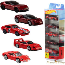 Mattel 5-Car Pack - Ferrari (JLN12)