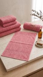 Ralex Pucioasa Prosop horeca bumbac 500 GSM Greek Border-roz pudra (RPU-105742) Prosop