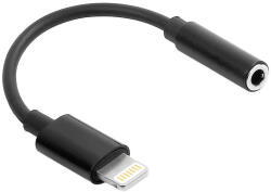 Maxlife MXJL-02 Lightning-3, 5 mm jack audio adapter fekete (155978)