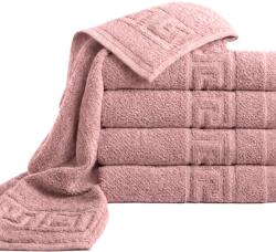 Ralex Pucioasa Prosop horeca bumbac 500 GSM Greek Border-mountbatten pink (RPU-105628) Prosop