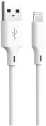 Forever újrahasznosított USB-A - Lightning kábel 1, 5 m 2, 4 A HDKR12-AL-00 fehér (152703)
