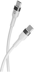 Forever fehér USB-C/USB-C kábel 2M 60W (5900495978530)