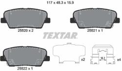 TEXTAR Fékbetét készlet TEXTAR 2552001 for HYUNDAI, KIA, SSANGYONG, GENESIS (2552001)