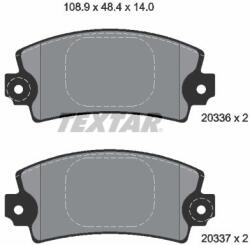 TEXTAR Fékbetét készlet TEXTAR 2033602 for RENAULT, ALPINE (2033602)