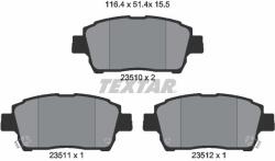 TEXTAR Fékbetét készlet TEXTAR 2351002 for TOYOTA, BYD, GEELY, GLEAGLE, … (2351002)