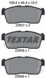 TEXTAR Fékbetét készlet TEXTAR 2350701 for SUZUKI, DAIHATSU, TOYOTA, MAZDA, … (2350701)