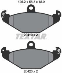 TEXTAR Fékbetét készlet TEXTAR 2041001 for RENAULT, CHRYSLER, DODGE, LOTUS (2041001)