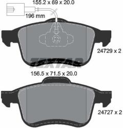 TEXTAR Fékbetét készlet TEXTAR 2472901 for FIAT, OPEL, CHRYSLER (2472901)