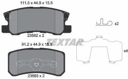 TEXTAR Fékbetét készlet TEXTAR 2358202 for MITSUBISHI, CITROËN, DODGE, CHRYSLER, … (2358202)