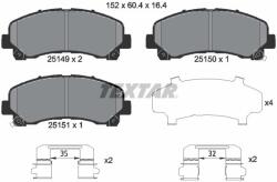 TEXTAR Fékbetét készlet TEXTAR 2514901 for ISUZU, CHEVROLET (2514901)
