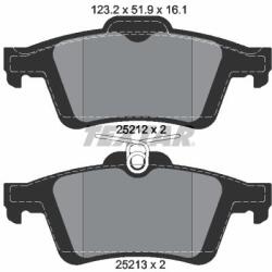 TEXTAR Fékbetét készlet TEXTAR 2521201 for FORD, VOLVO, FORD ASIA & OCEANIA, MAZDA, … (2521201)