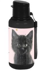 PASO Sticlă de apă fete, model Princess Black Cat Paso, 500ml