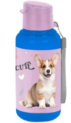PASO Sticlă de apă , model corgi, albastru si mov - Paso, 500ml