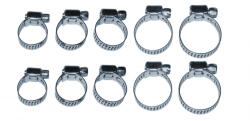 Basic Set 10 coliere metalice Basic pentru fixare furtunuri si tevi (829906)