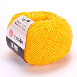 YARNART Jeans 35 - élénk sárga