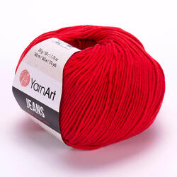 YARNART Jeans 90 - piros