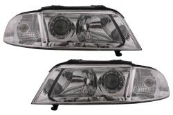 KITT Lightning Faruri crom Audi A4 B5 Facelift 1999-2000, set stanga-dreapta (HLAUA4B5FLC)