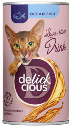  DELICKCIOUS DELICKCIOUS Băutură, Pește, conservă recompense pisici, (topping), 140g