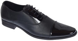 Ciucaleti LUX Pantofi eleganti barbati din piele naturala - Model cu varf lacuit Nicholas, marimea 40