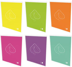  Spirálfüzet kockás LIPAMILL A/4 50 lapos Fluo (01_08316)