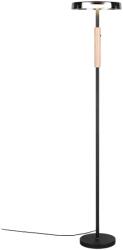 TRIO Lampa de podea TRIO CELESTE, 1x SMD, 15W, 1750lm, 3000K, negru, sticla fumurie, 454910132 (FL-CELESTE-454910132-TRIO)