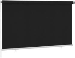 vidaXL Външна ролетна щора, 245(Ш)x140(В) см, черна (312948)