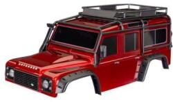 Traxxas каросерия TRX-4 Land Rover Defender червена (безскобова)