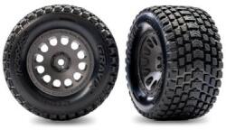 Traxxas колело 2.1/2.6", диск ъглово сив, гума Gravix (задни) (2)