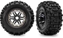 Traxxas колело 2.8", гума Maxx All-Terrain, джанта черен хром (2)