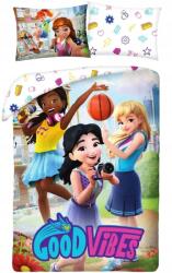 Halantex Lego Friends pamut ágyneműhuzat Jó hangulat (LEG-1016BL 4739)