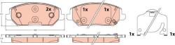 TRW Set placute frana TRW GDB2577 (GDB2577)