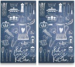 Zeller 2 db üveg vágódeszka készlet - LOVELY KITCHEN modell (26308)