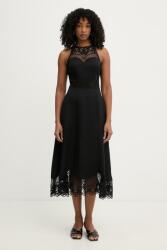TWINSET ruha lenvászonnal - fekete 36